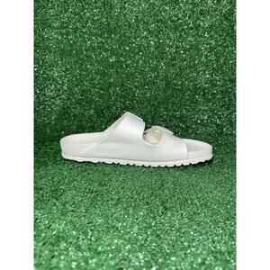 Birkenstock Arizona Eva White Rubber Slide Sandals Women's Size 7 US EU 38 UK 5